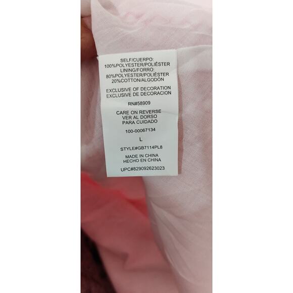 Gianni Bini Pink Gingham Mini Dress Coquette Preppy Size L Sleeveless Ruffle - Picture 7 of 7